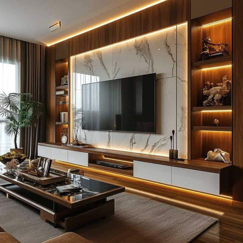 Luxury TV Wall Panel Design